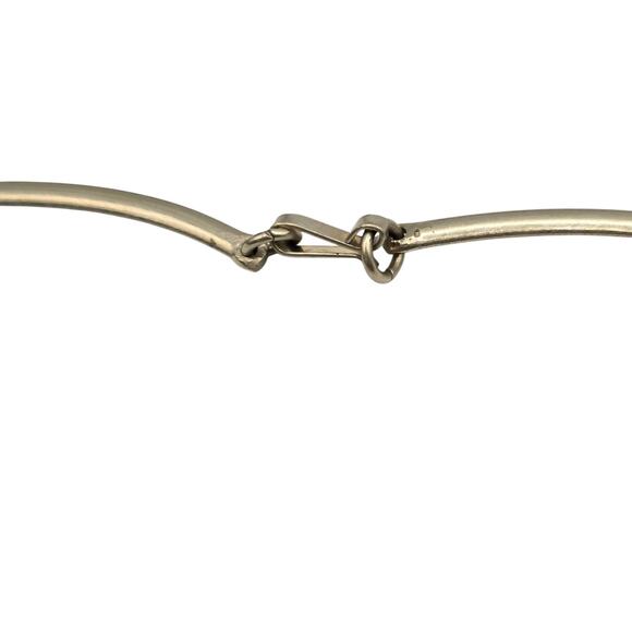 Alpaca Taxco Mexico Necklace Earrings Set Turquoise Inlay As Found Unpolished - Picture 12 of 15